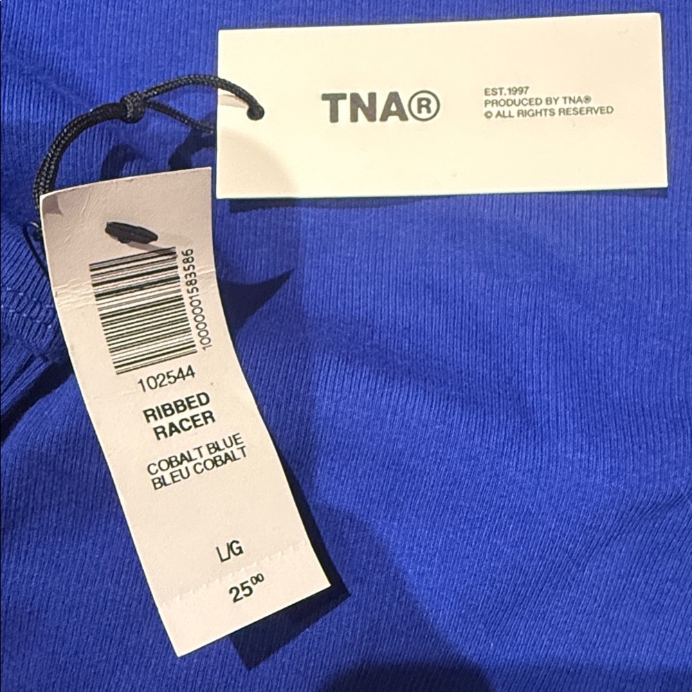Aritzia TNA NWT Women's Blue Tank Top - Picture 2 of 2